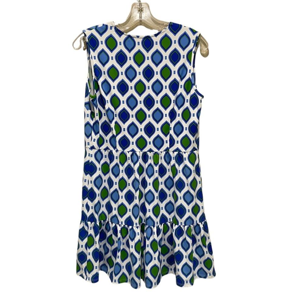 Jude Connally Annabelle Mini Dress Blue White Size Medium - Picture 6 of 8